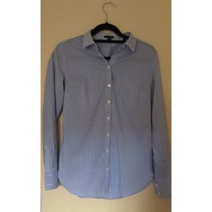 Ann Taylor Striped Button Down